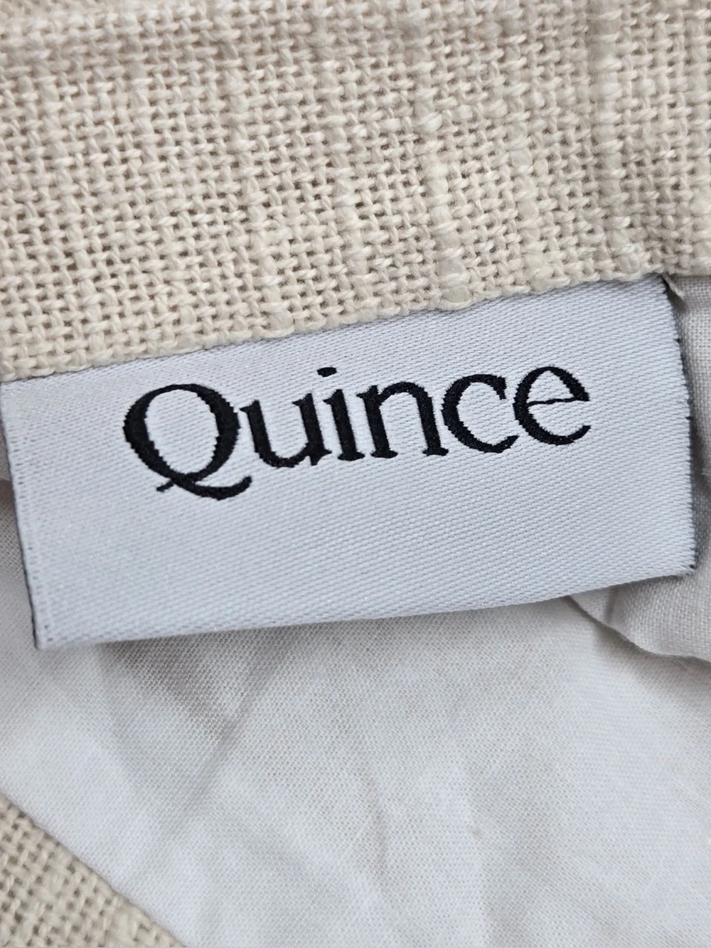 QUINCE Set Of 2 48x96 Cotton Slub Curtains Natural 0731